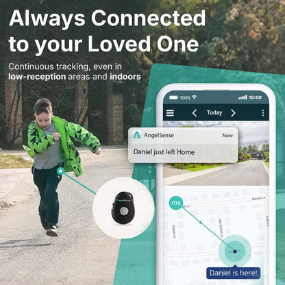 Personal GPS Tracker for Kids, Teen, Autism, Special Needs, Elderly, Dementia - 2-Way Auto-Answer Speakerphone & SOS Button - Nationwide Coverage - School Bus Tracking and Easy-To-Use App